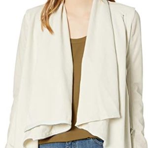 [BLANKNYC] Womens Faux-Leather and Knit Jacket